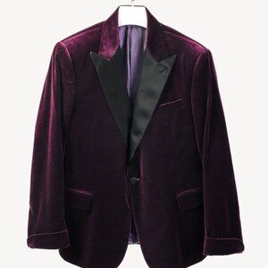 Ralph Lauren Purple Label 2024 Gregory Purple Velvet Formal Jacket